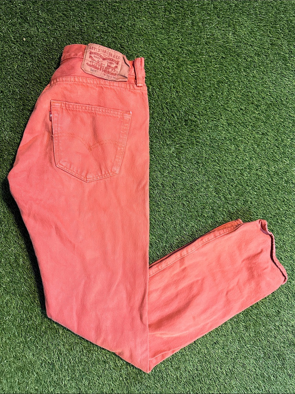 Rare VTG Levi's 501 m Coral Jeans 29x30 Unisex